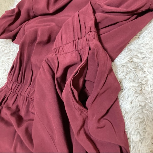 Cranberry Red Jumpsuit Short Sleeve Size Small S - Picture 4 of 12